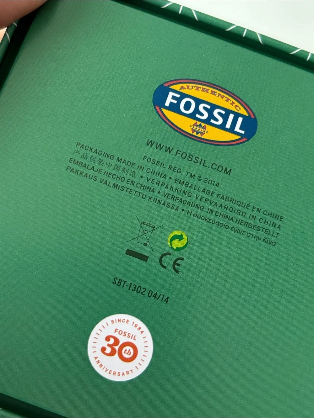 Fossil 30th Anniversary Abstract Constellation Design Watch Tin Box